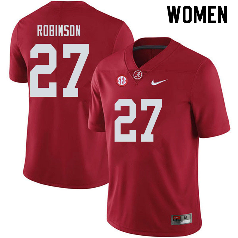 Alabama Crimson Tide Women's Joshua Robinson #27 Crimson NCAA Nike Authentic Stitched 2019 College Football Jersey RY16S67ZZ